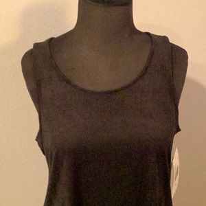 Faux suede ( feels like lamb suede) black size medium. New with tags.